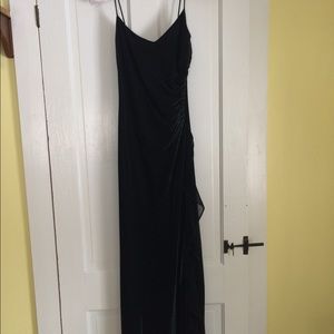 Long shiny evening dress